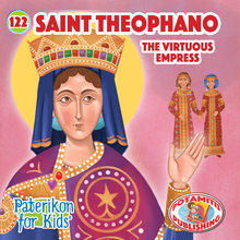 Load image into Gallery viewer, Perfect for Homeschooling Families – Two Complete Series in One Orthodox Value Package – Paterikon all 118 with a display and &quot;My Synaxarion – A Saint for Every Day!&quot; Order for your family – Order it for your godchild&#39;s family!