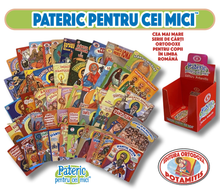 Load image into Gallery viewer, Special Romanian Package! We celebrate 15 years of "Paterikon for Kids" - All 70 books in one impressive set – plus display!