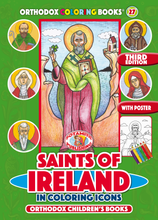 Load image into Gallery viewer, Orthodox Coloring Books #27 - Saints of Ireland - With double-sided poster